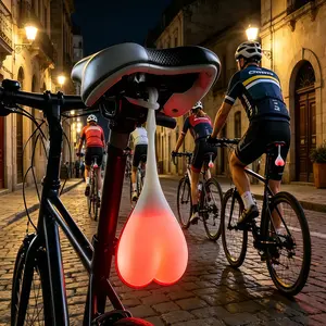 Bicycle LED Tail Light，Super sick design- Durable 3-Light-Mode Safety Alert Accessory for Night Riding, Ideal Gift for Outdoor Enthusiasts, Accessories for Bicycle.night work.security must-have.ideal holiday gift.outdoor survival.,safety light.