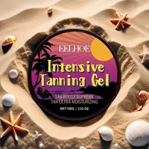 Intensive Tanning Gel, Moisturizing Self Tanner, Summer Tanning Gel, Tan Booster, Hydrating Body Care Product for Women & Men