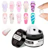 Non-Stick Hand Nail Extension Gel - White, Solid Gel Builder, Building Gel, Polygel Nails, Quick Build Builder for DIY Manicures & Pedicures, Alcohol-Free