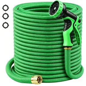 4X Stronger Deluxe Heavy Duty Expandable Flexible Garden Hose for Gardening & Outdoor Use Strong Construction Versatile, Water Hose Connector Summervibes