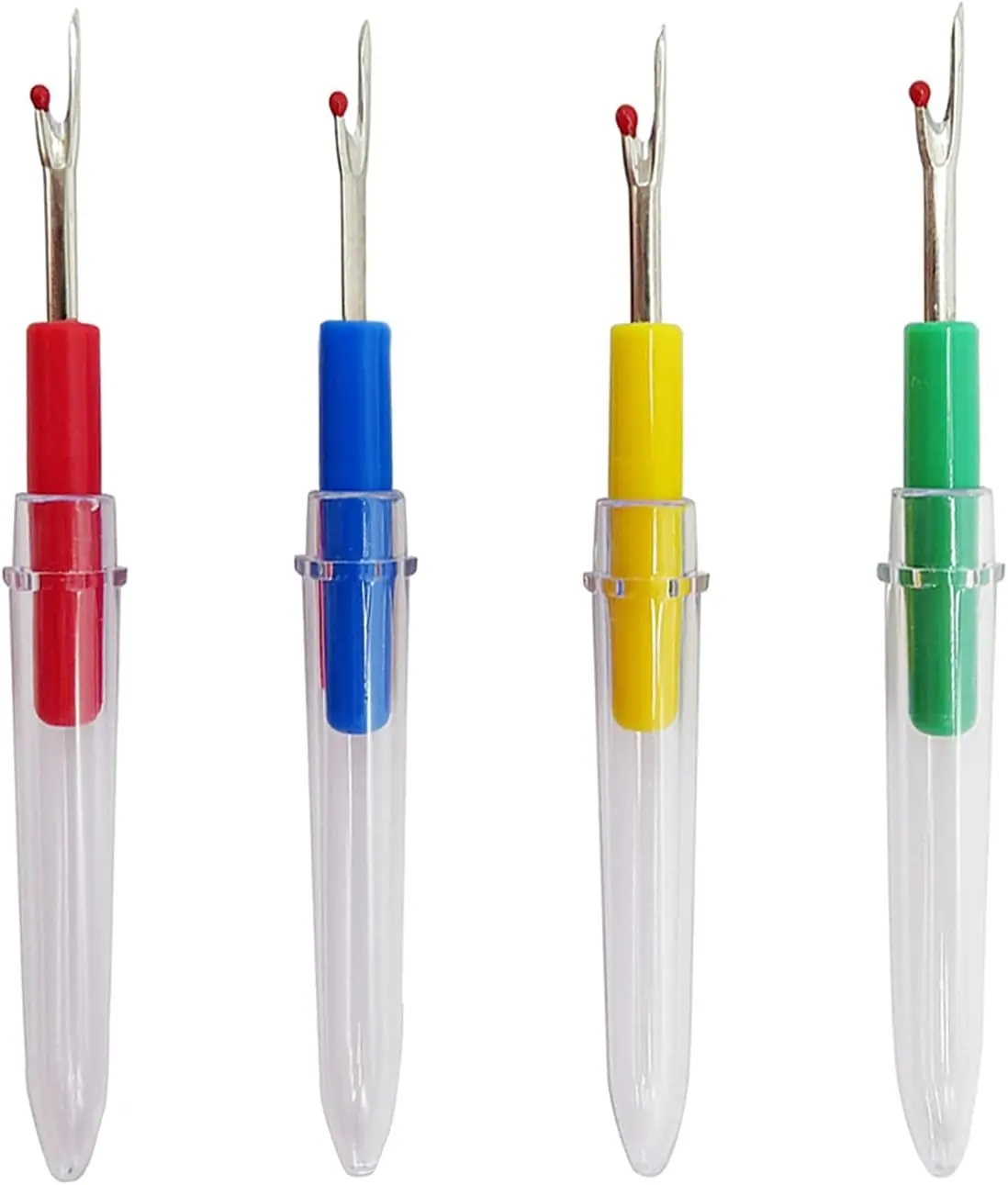 4 Pack Seam Rippers – Stitch Remover and Thread Cutter Tools for Sewing and Crafts