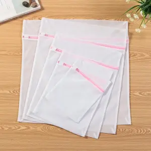 Large Mesh Laundry Bag Set, Durable Zippered Design, Ideal for Delicate Clothing & Easy Washing, Perfect Gift Choice