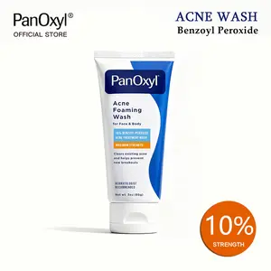 [PanOxyl official] PanOxyl Acne Foaming Wash - Maximum Strength Formula with 10% Benzoyl Peroxide - Clear，3 oz（85g） Facial Skincare
