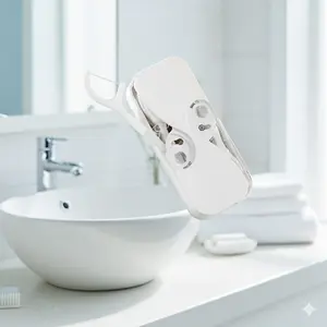 Portable Dental Floss Dispenser, Reusable Floss Container for Travel Camping Car. Hygienic Plastic Floss Storage Box with Cutter, Home Use Personal Floss Case, Dustproof Moisture Resistant Floss Holder.