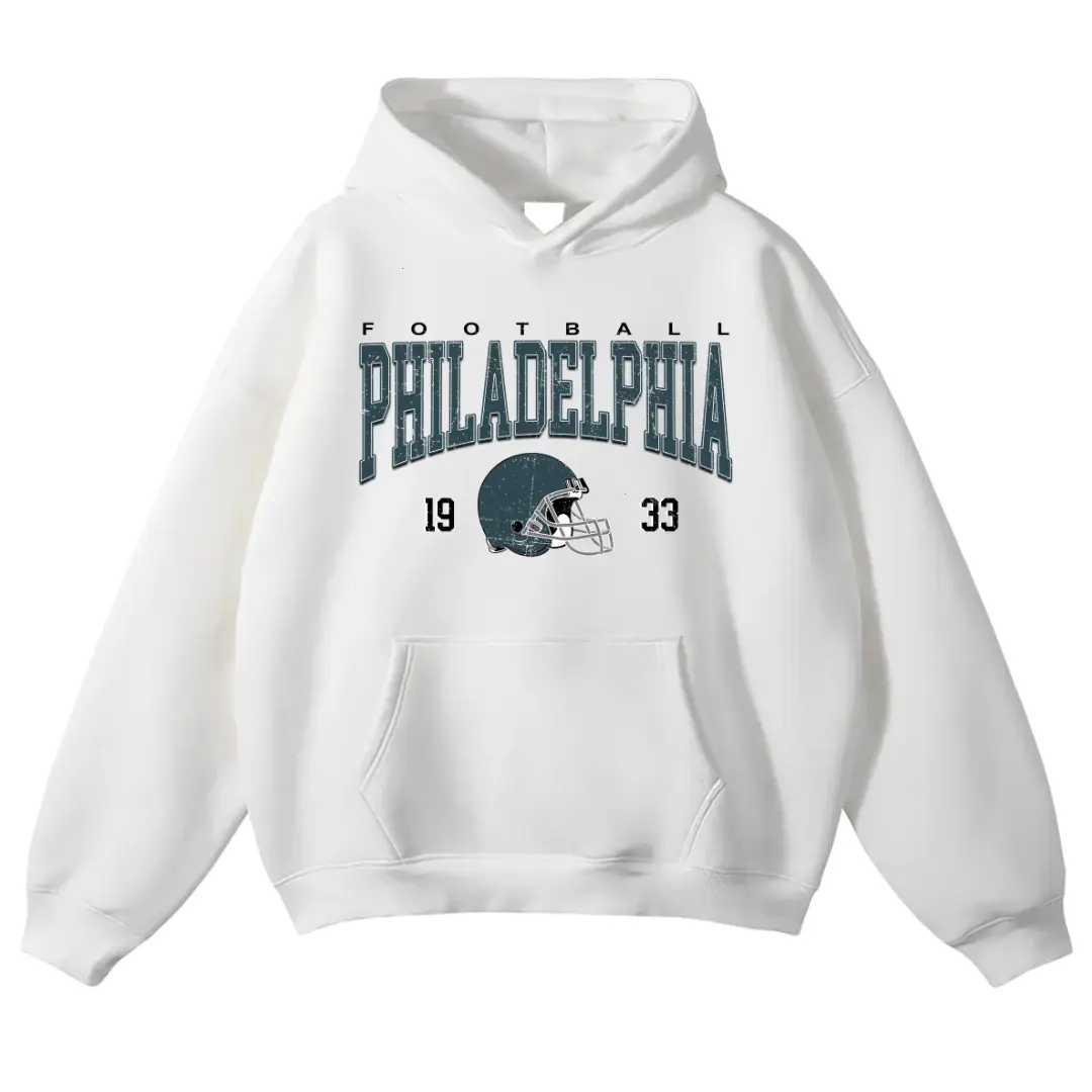 Vintage Philadelphia Football Crewneck Hoodie, Philadelphia Game Day Football Pullover, Vintage Philly Football Top, Vintage Eagle Crewneck Hoodie, Eagle Fan Apparel, Philadelphia Football Long Sleeve Hoodie 4