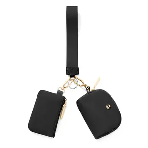 Mamona Fashion Dual Pouch Wristlet Portable wallet Coin Purse Mini Women Coin Pocket