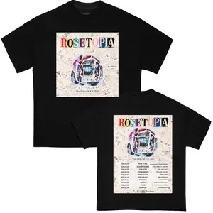 The Rose Rosetopia World Tour 2026 T-Shirt, Music Festival Concert Graphic Tee, Artist Tour Dates Shirt, Fan Merch for Men Women