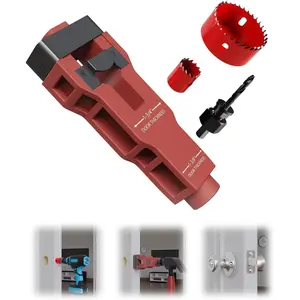 Door Latch Installation Kit, Precision Scoring and Chiseling Door Latch Mortise Tool Fits for /8" or /4" Thick Wooden Door, Door Mortise Kit for Clean,  Professional Installation