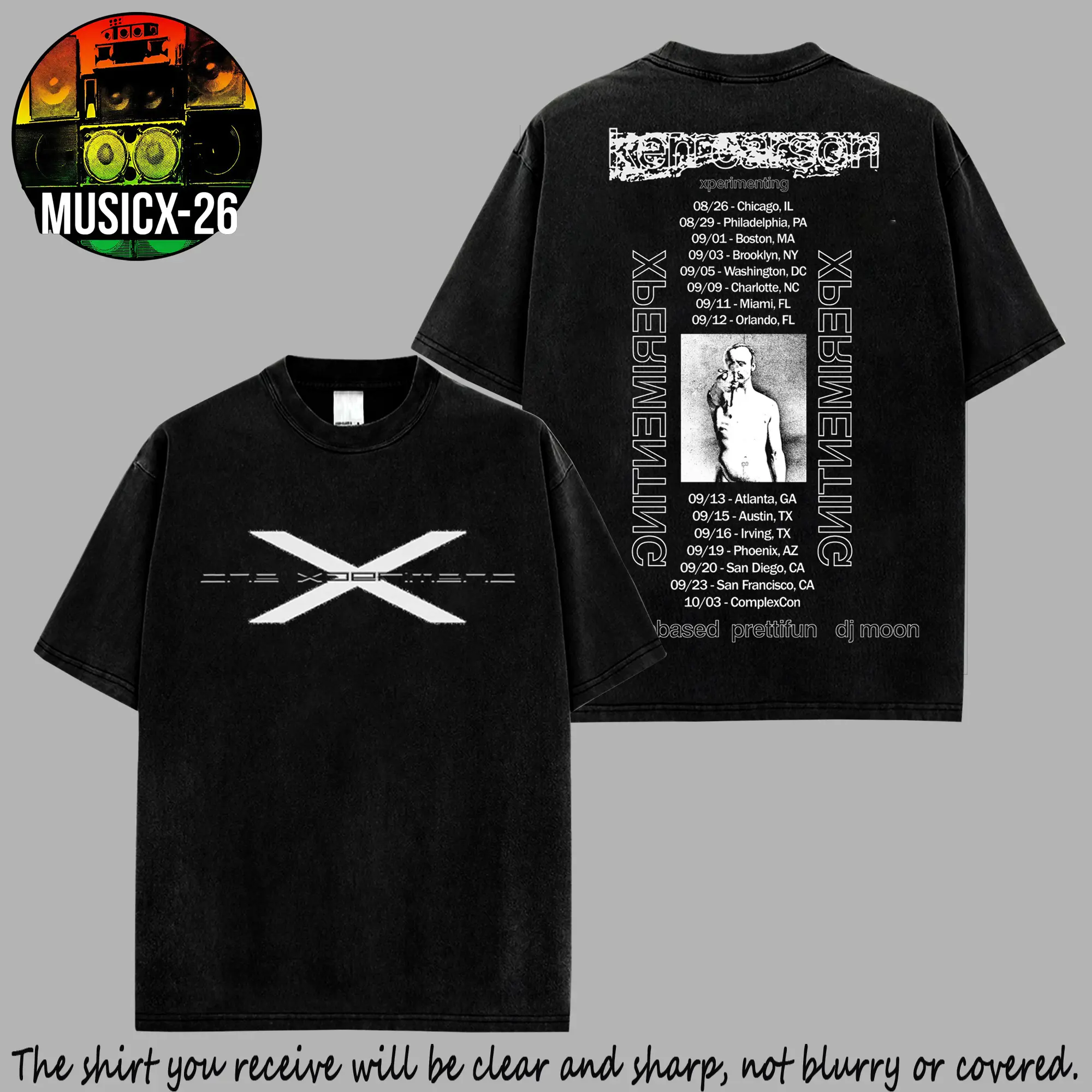 Ken Carson Experimenting Tour 2026 #2 Graphic Premium Soft 100% Cotton T-Shirt, Ken Carson Fans Hip-Hop Shirt, Xperiment Album Graphic Merch, Gift For Hip-hop Music Fan Merch Shirt