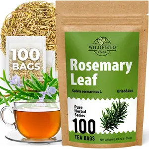 100 Bags Rosemary Tea Herbal Tea (Salvia Rosmarinus) - 100 Count 1.5g Bags Rosemary Herb Te De Romero