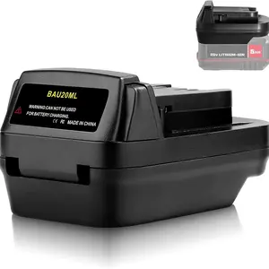 Lithium Battery Converter, Battery Converter for Milwaukee 18V Lithium Battery, Power Tool Accessories for Milwaukee 18V Cordless Drill/Impact Driver