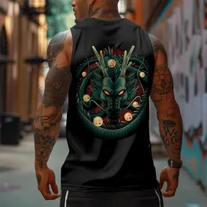 Dragon Ball DBZ Unisex Summer outfits men streetwear 80s 90s graphic tees cotton Anime tank tops men gifts