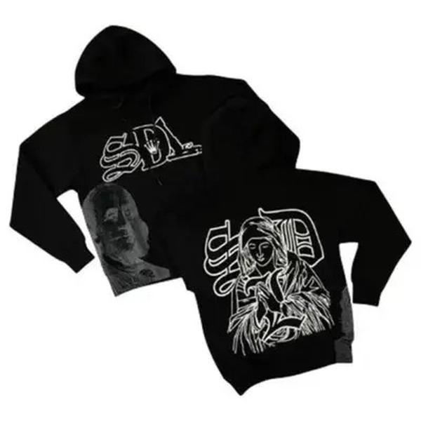 Trendy S-DL Black Hoodies, Daily Wear Outdoor Wear, 3D Printed Sport Outfit, Unisex Clothing, Birthday's Gift, Gift For Him, Gift For Her
