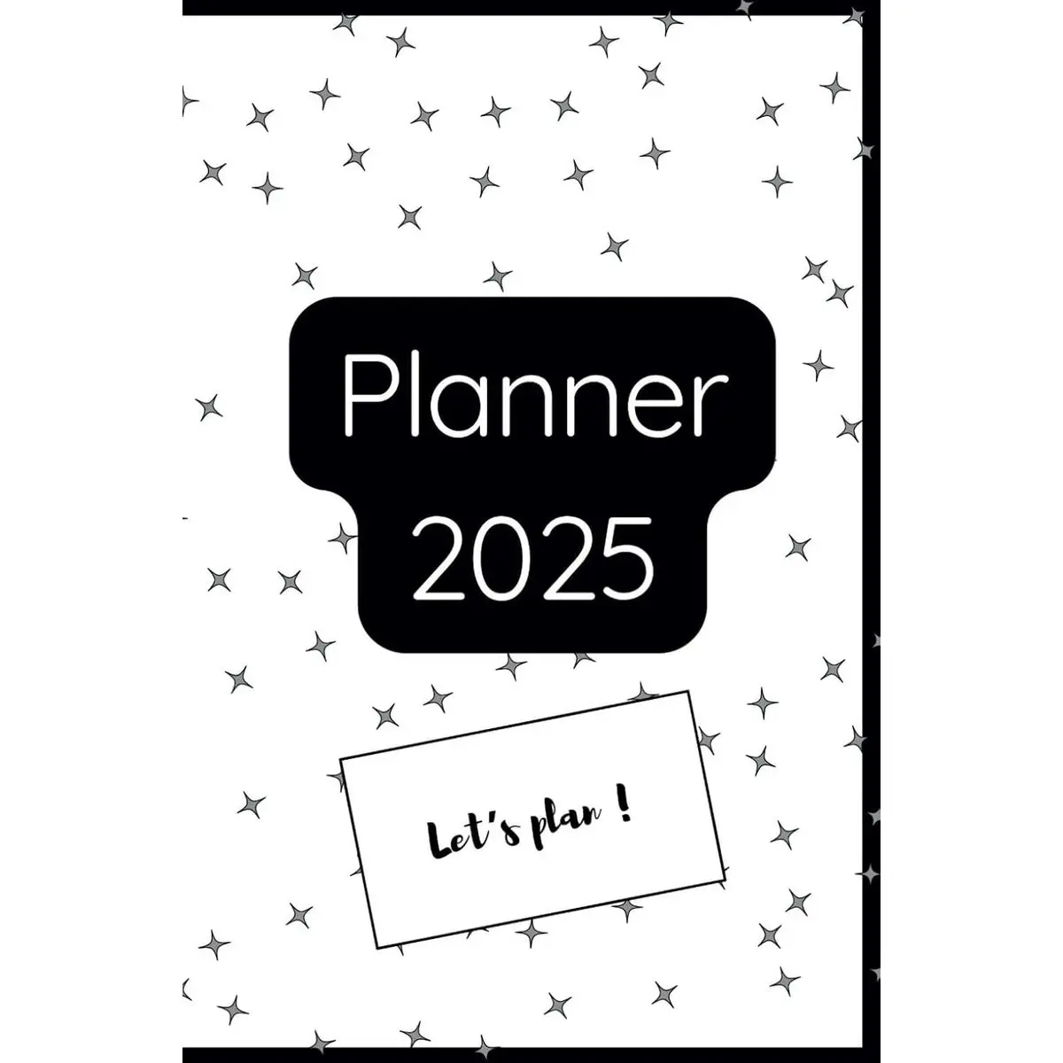 2025 Planner | 1 week per page: Calendar | Vision Board for each Month | Positive Checklist Paperback – December 15, 2024