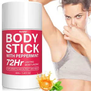 Body Deodorant, Deodorant And Antiperspirant, Peppermint Body Stick With Moisturizing Cream, 72 Hour Odor Control, Moisturizing And Full Body Application, Designed Specifically For Women, Suitable For All Light Beige Colors, Essential For Travel, Portable