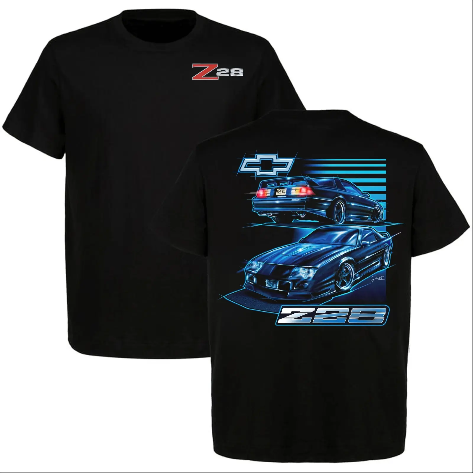 Camaro Z28 Classic Muscle Car Graphic T-Shirt, American Performance Street Racing Tee, Retro Muscle Car Lover Shirt, High Speed Car Enthusiast Gift