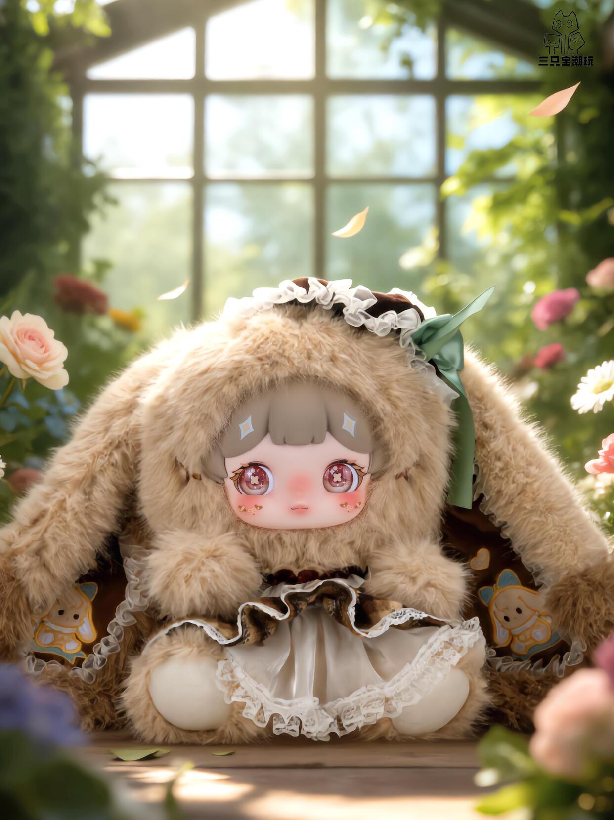 Darlym Dreanmveave Crove 600% series Plush Toy Doll， Stuffed Anima，Backpack or clothing decoration，Soft Furry Collectibles，Stuffed Animal，Bunny Plush Dolls