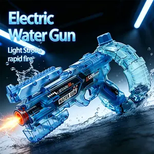Electric Burst Deformation Space Water Toy with Energy Ring & Cool Light Effects, Summer vibes,Large Capacity, Continuous Spray, Summer Essential for Outdoor Water Battles & Courtyard Play,Summervibes