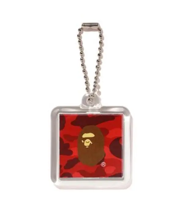 Bape Camo Keychain Red Camo