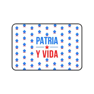 Patria y Vida Desk Mat — Desk Mat Cubano Minimalista