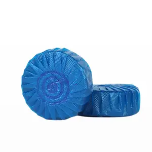 Blue Toilet Bowl Cleaner & Deodorizer Tablets (6 Tabs)Septic-Safe Automatic Tank Cleaner, Hard Water StainRemover