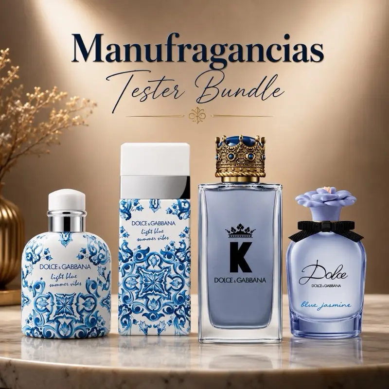 Dolce & Gabbana Mega Tester Bundle - Summer Vibe Men's, Summer Vibe Women's, King, Lilly Jasmine 100ML EDT For Men & Women