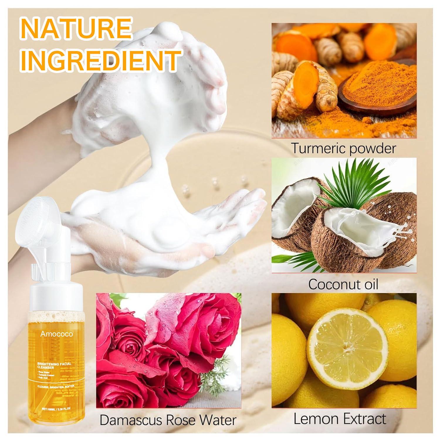 Turmeric Purifying Cleanser: Unclogs Pores, Rebalances Sebum, and Revives Radiance – The Ultimate Shower-to-Skincare Daily Ritual for Oily Skin.