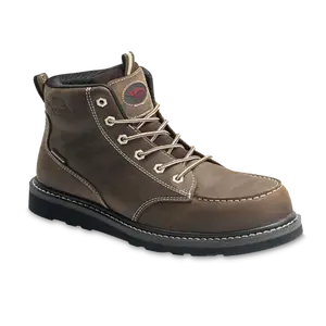 Avenger® Men's Wedge Lace Up Mid Brown Work Boots A7607-M