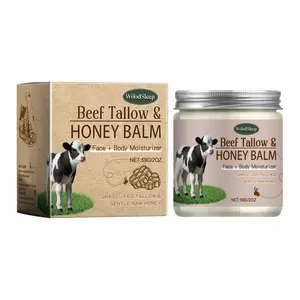 WOODSLEEP Beef Tallow Honey Balm Deep Nourishing Anti-Cracking Soothing Repair Moisturizing Cream