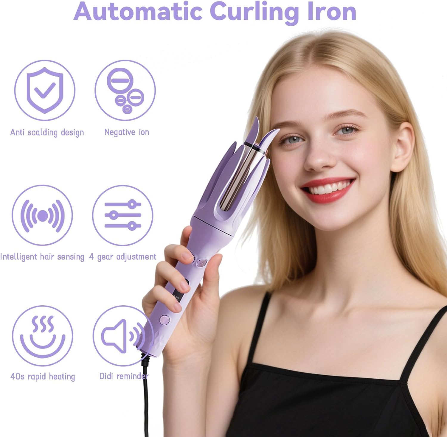 Mother'S Day Gift,Fully Automatic Electric Curling Stick 28mm LargeCurling Tool for Comfortable Hair Care,Festival-ready merch
