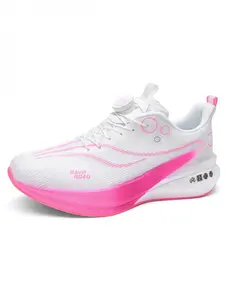 Parent-Child White Orange Yellow Gradient Sneakers, Breathable Mesh, Comfortable, Outdoor Running & Daily Wear
