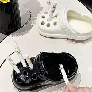 Unique Soft Clay Ceramic Sandal Ashtray, Creative Desk Ashtray, Perfect Gift for Valentine's Day, New Year, Lunar New Year, Men's Gift