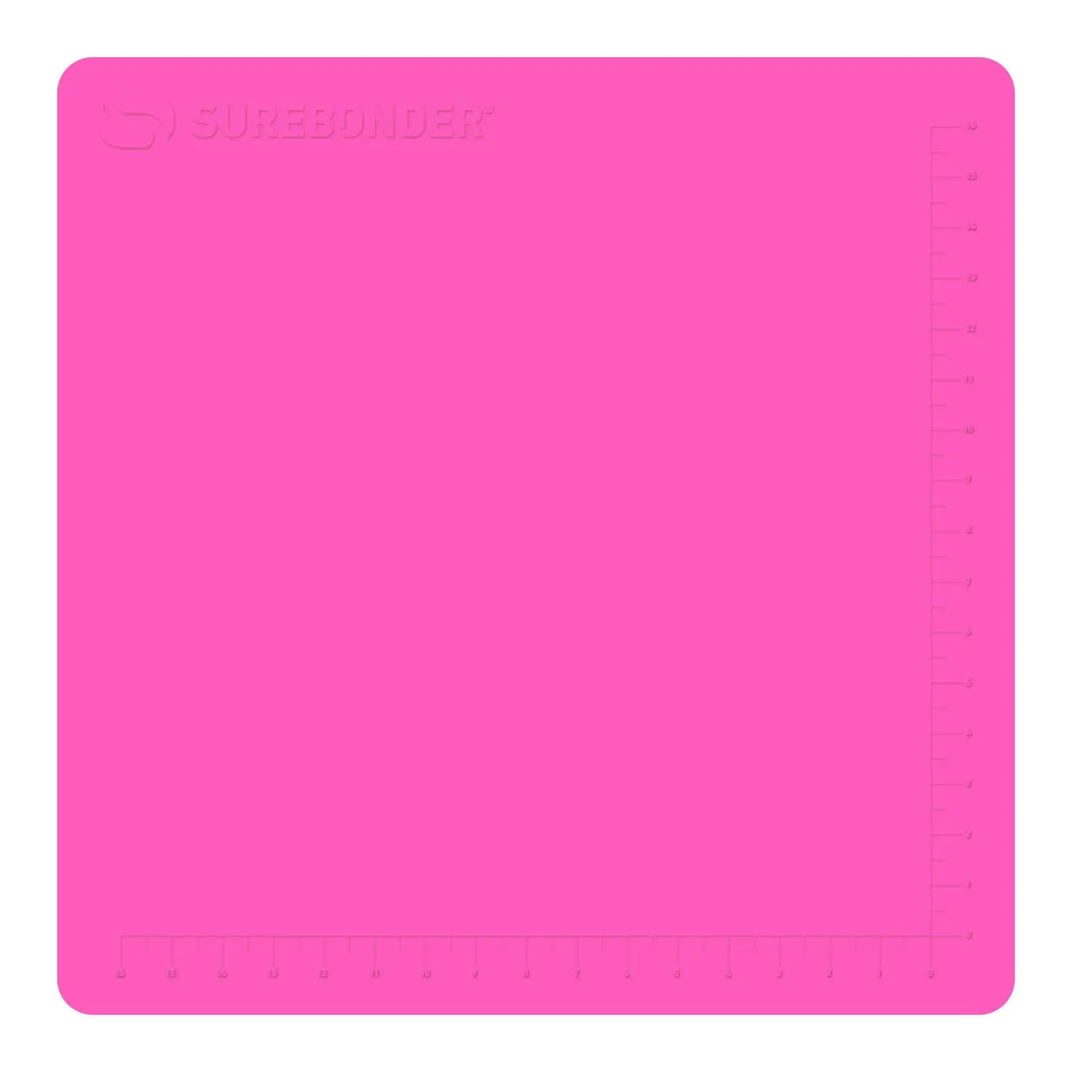 Pink Large Silicone Non-Stick Glue Pad 19" x 19"