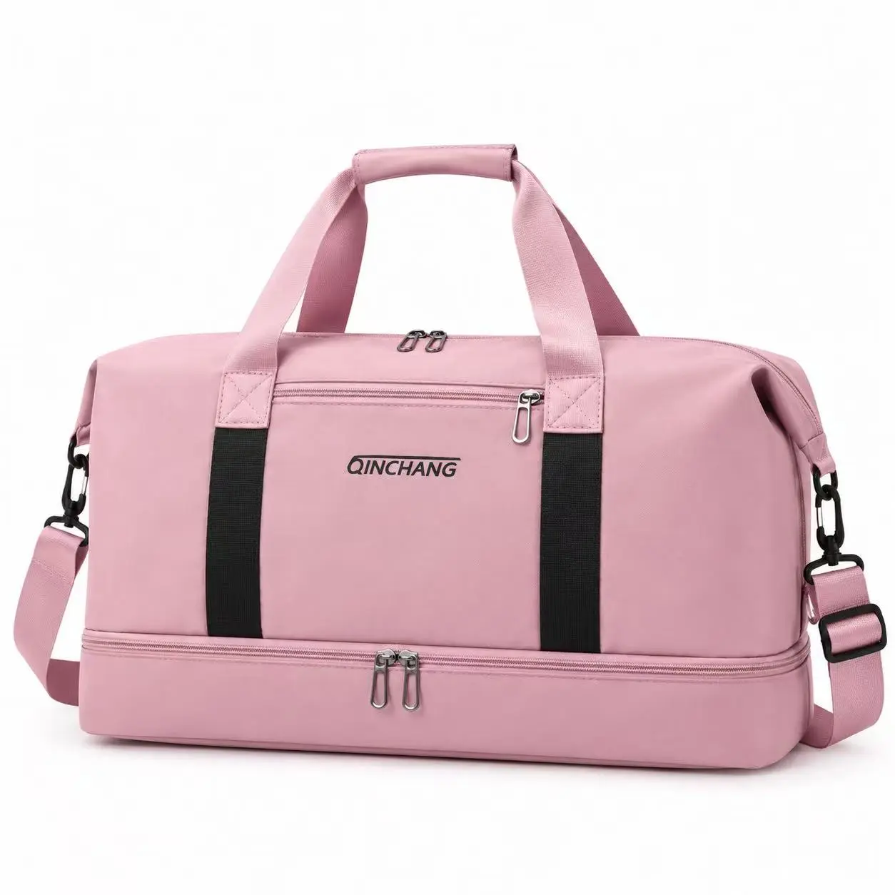 Large Capacity Water Resistant Oxford Weekender Duffel Bag for Men Women, Multi Pocket Travel Tote Overnight Carry On Shoulder Gym Bag with Separate Shoe Compartment for Weekend Getaway, Gym, Business Trip everyday  Bag
