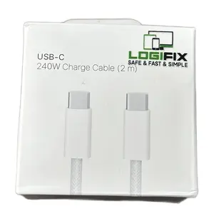 240W Fast Charging Cable for Type-C Devices - 10ft (2M) for smart phones & Laptops