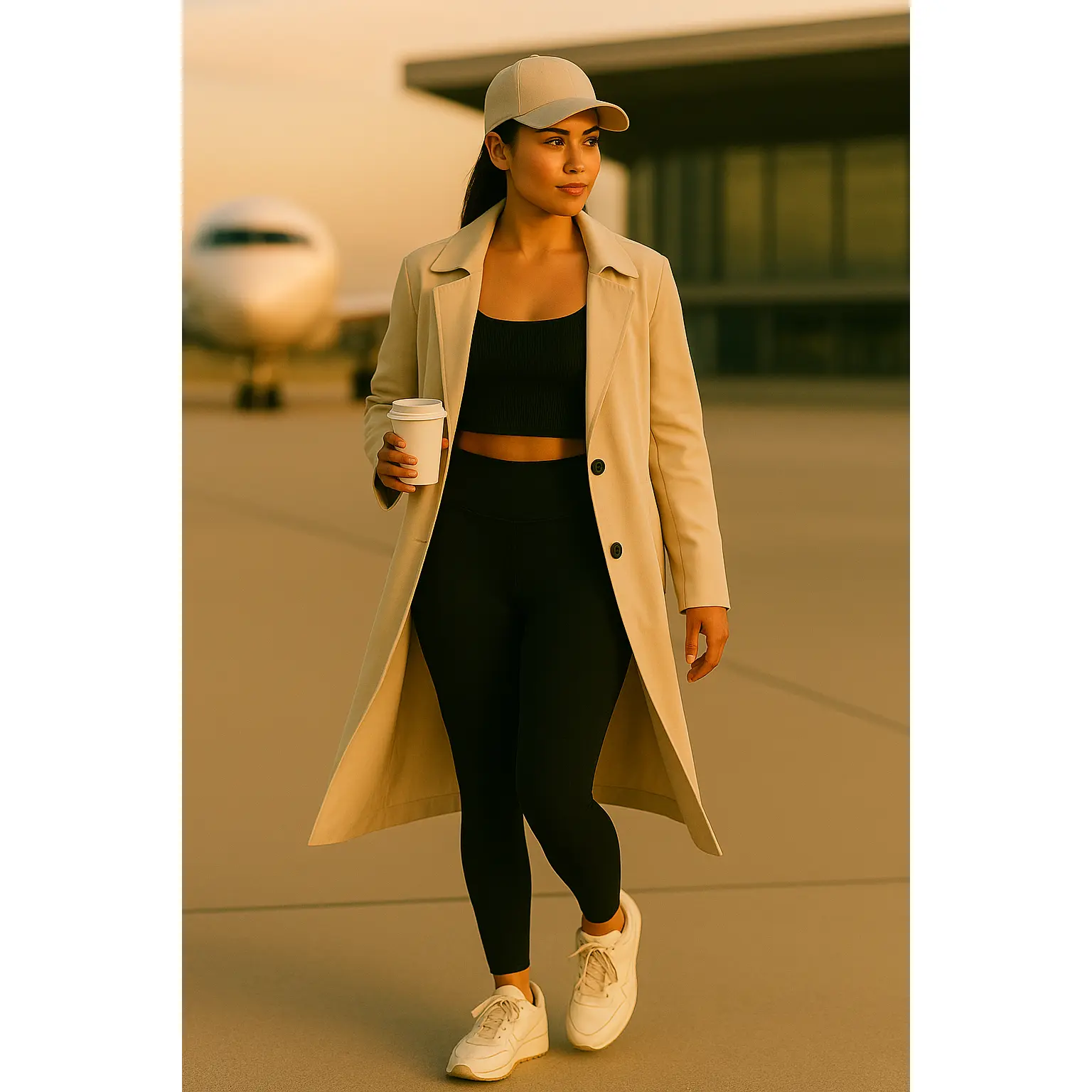 Cream Travel Coat