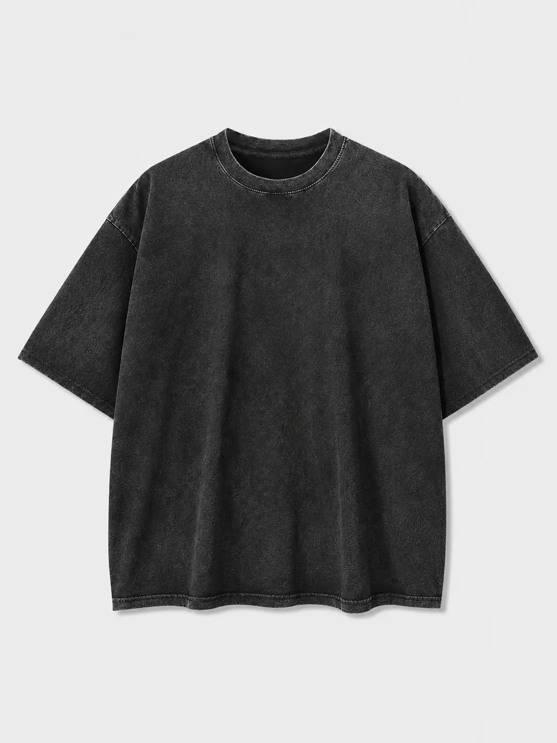 Men's Acid-Washed Oversized T-Shirt, Baggy Vintage Streetwear Crew Neck Top, Unisex Short Sleeve Summer Gym Pump Cover, Acid-Washed Print Men's Short-Sleeve T-Shirts, Shortsleeve, Menswear, Oversized Crew Neck Men's Short-Sleeve T-Shirts