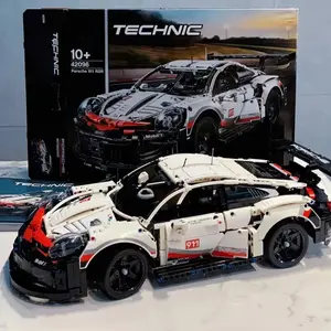 1580+Pcs 911 Technical Super Sports Car Building Block Kit 1:10 Assembly Model Diy ids Toys Collectible Race Car Child Gift