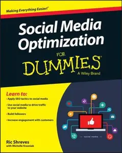 USED-Social Media Optimization for Dummies by Shreves, Ric (Paperback)