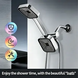 3 in 1 High Pressure Shower Head | 360° Rotation + Dual Head Combo, Instant Upgrade Your Shower Experience!