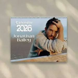 Jonathan 2026 Calendar, Bailey 2026 Wall Calendar, New Year Gift for Fans, Bailey Fan Gift Calendar, Monthly Planner Holiday Gift