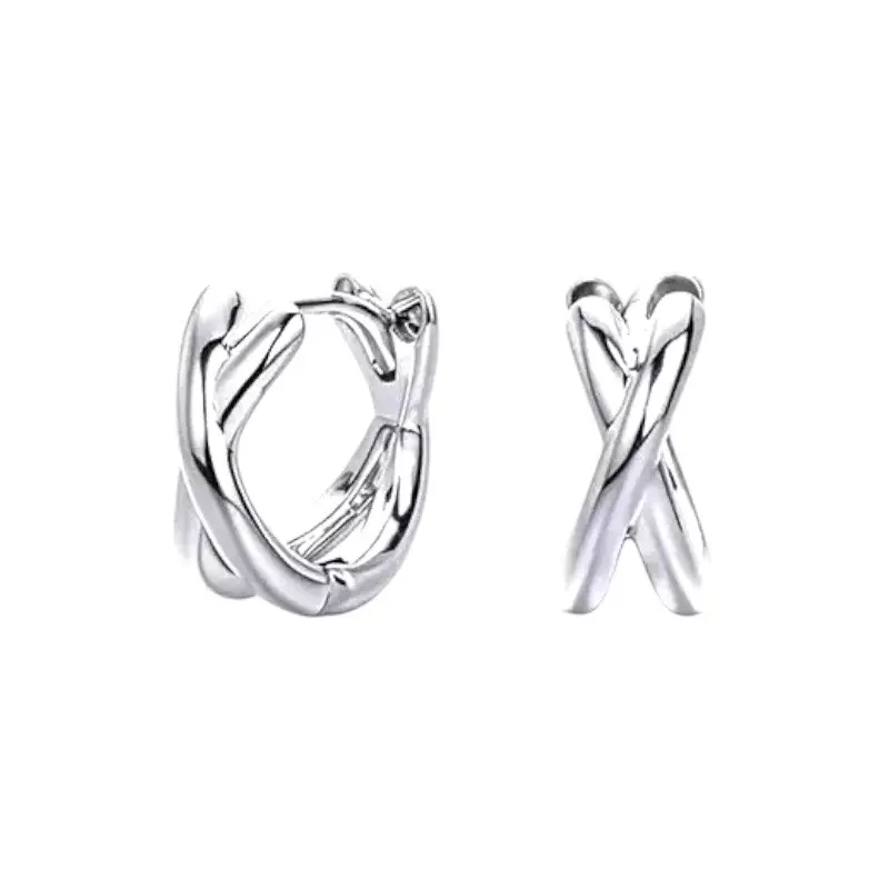 12mm Small Hoop Earrings for Men Women Streetwear Punk Hip Hop Unisex Earrings
