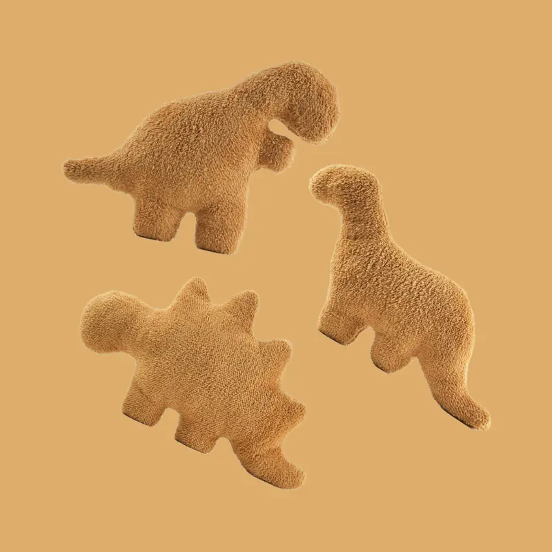 CHUBBYJOY Cuddly Stuffed Animal Plush Dino Nugget Pillow - Extra Soft Fluffy Fabric, 12/27in Huggable, Soft Adorable Stuffed Toy, T-Rex/Bronto/Stegosaurus Options, Toys for Boys, Unisex Home Decor Gift
