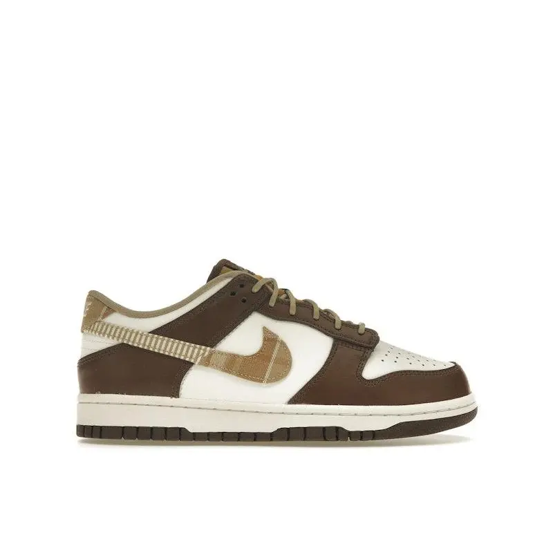 Nike Kid's Dunk Low Brown Plaid, from StockX