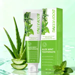 Aloe Vera & Mint Toothpaste for Fresh Breath & Yellowing Teeth Whitening Deep Cleaning 120g