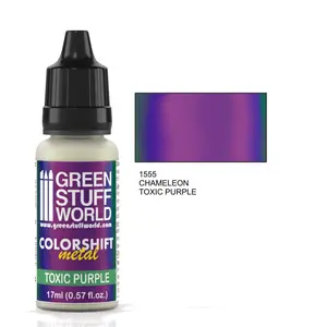 Green Stuff World - Chameleon Metal Paint Toxic Purple 1555 for Models and Miniatures