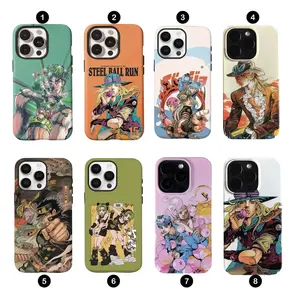 "JOJO" Anime-Themed Phone Case Cover Compatible with iPhone X, 11, 12, 13, 14, 15, 16, 17 Plus Pro Promax & SS Galaxy S21-25 Series
