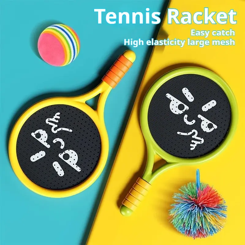 Badminton Racket and Shuttlecock Set, Indoor Outdoor Sports Equipment, School Sports, Birthday Party, Back-To-School Gift, Random Ball Color