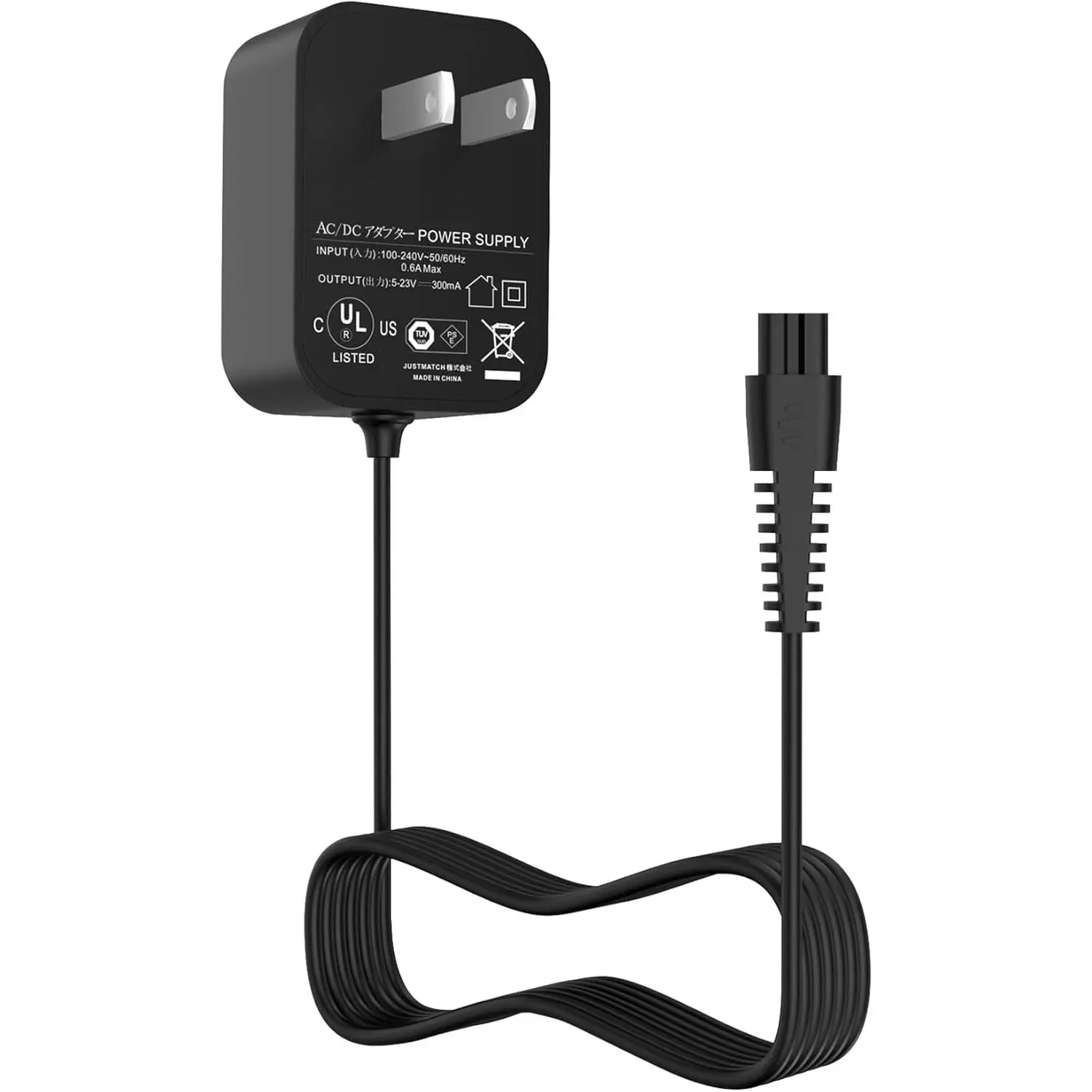 Charger for Bissell  Eraser Charger,  Cord for Bissell 2390A 2390 23903 2284W 2284 Cordless Handheld Vacuum, Replacement for Bissell Power Cord P/N 1614206