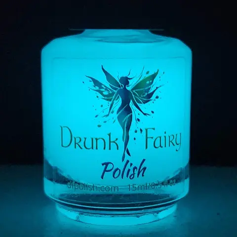 Blue Moon Lacquer Nail Polish | Ultra Bright Glow in the Dark Aqua Clear Topcoat